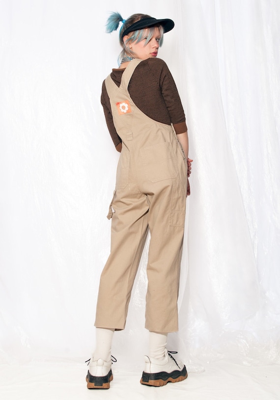 Vintage Dungarees 90s Daisy Patch Gorpcore Cargo J