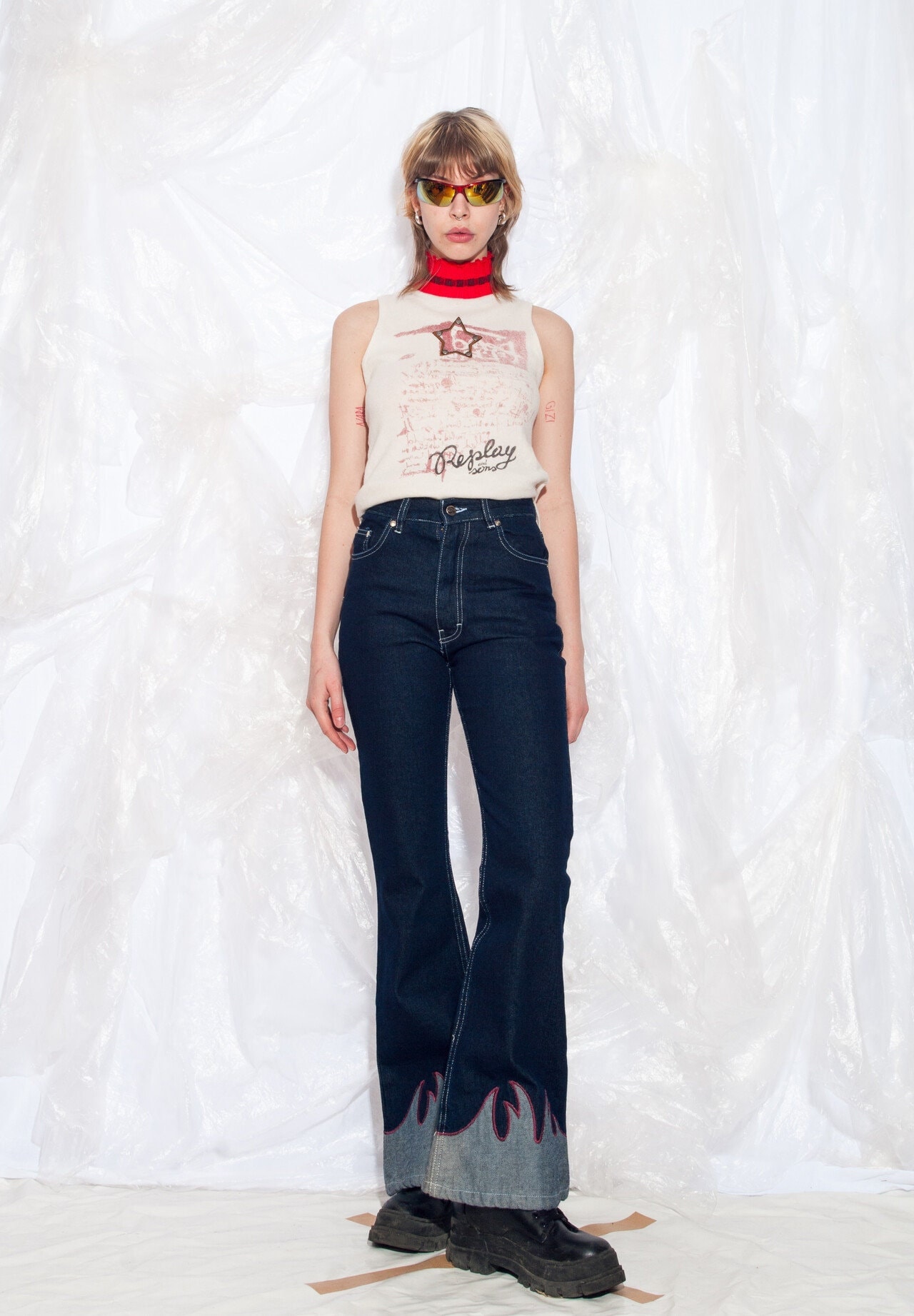 00s　B.C.B.C indigo flare denim pants Y2K il_340x270.2666306582_krje.jpg