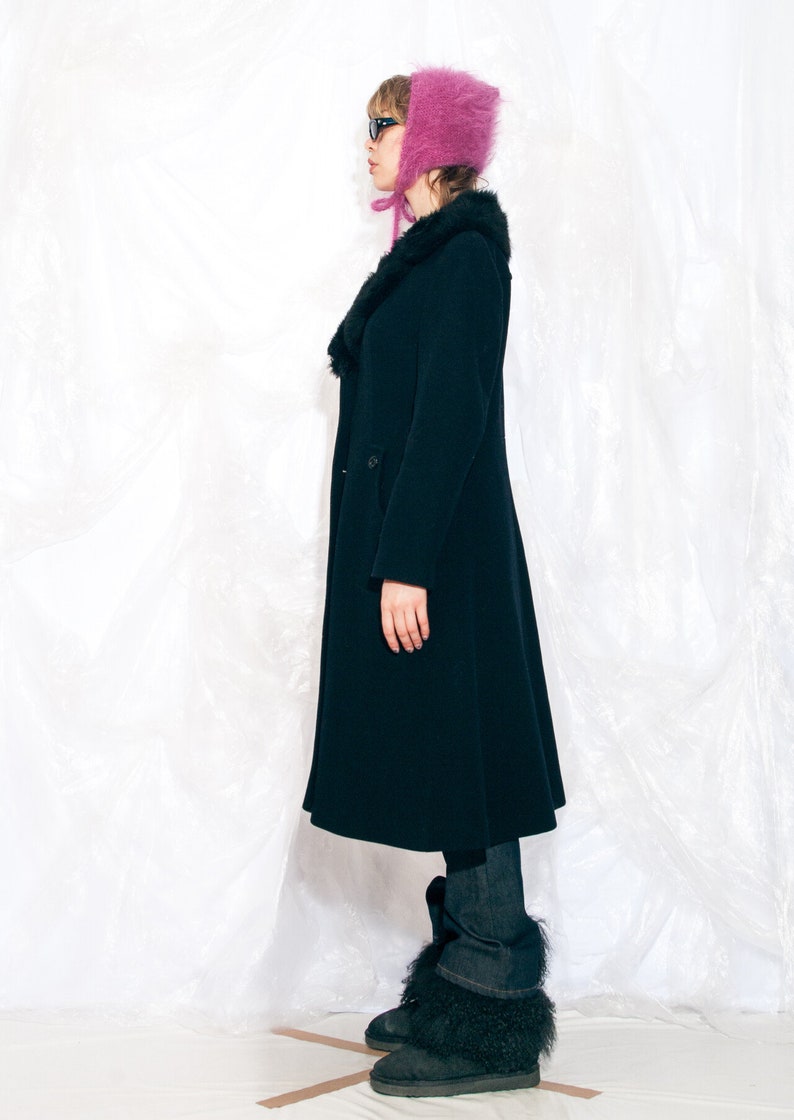70s Brown Fur Coat| Vintage Women's Winter Fur Jacket| Warm Winter Coat