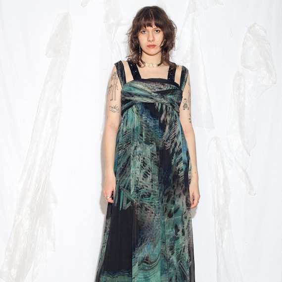 Buy Vintage Y2K Maxi Dress in Silk by Matthew Williamson - 2000s Designer  Evening Gown for Prom - Occasionwear - Size L XL Online in India - Etsy