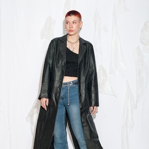 Maxi Real Leather Coat - Etsy