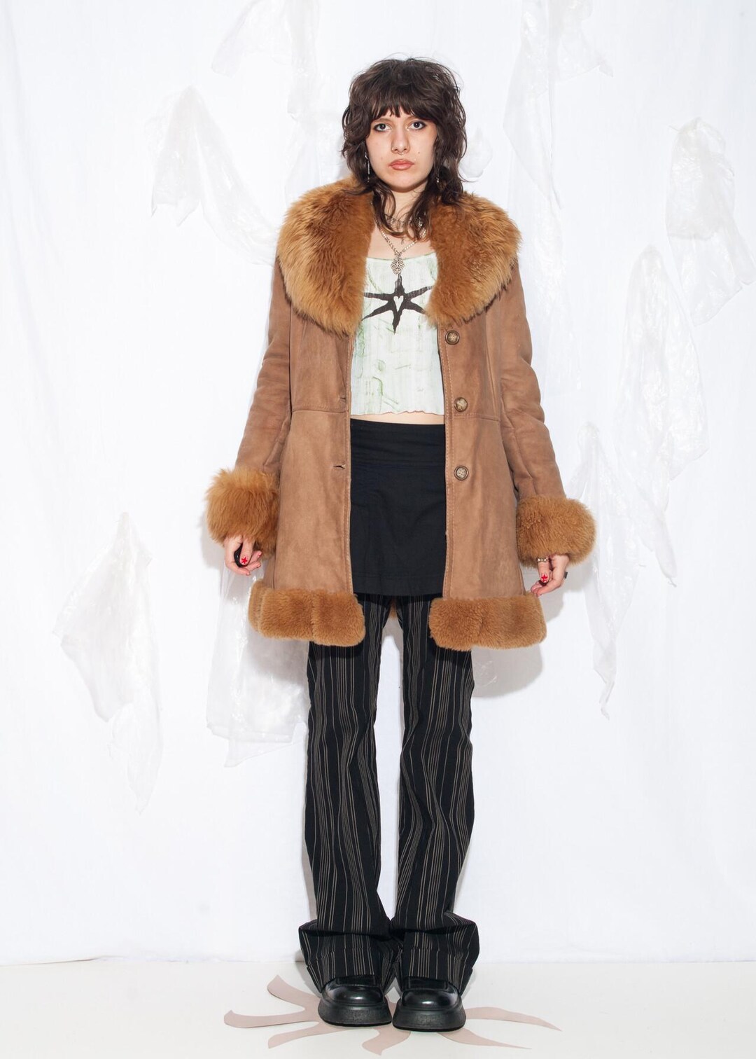 1970s Burgundy Winter Coat