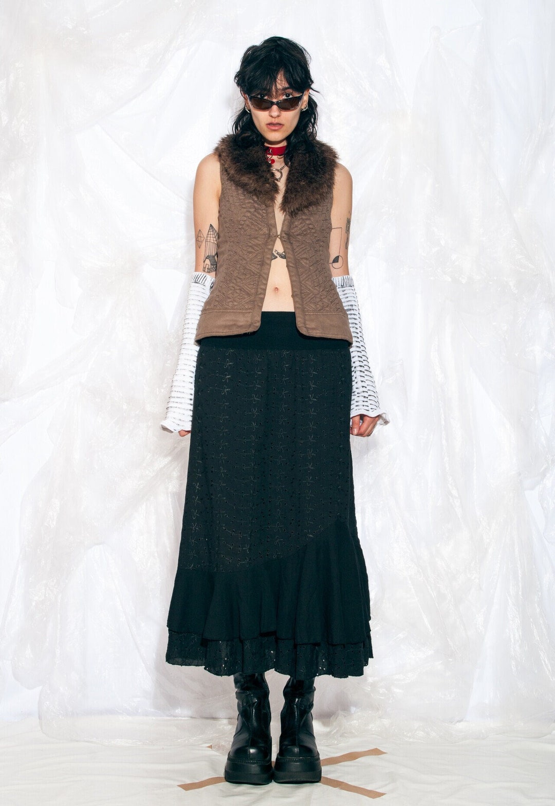 Y2K Leopard Faux Fur Vest main image 1