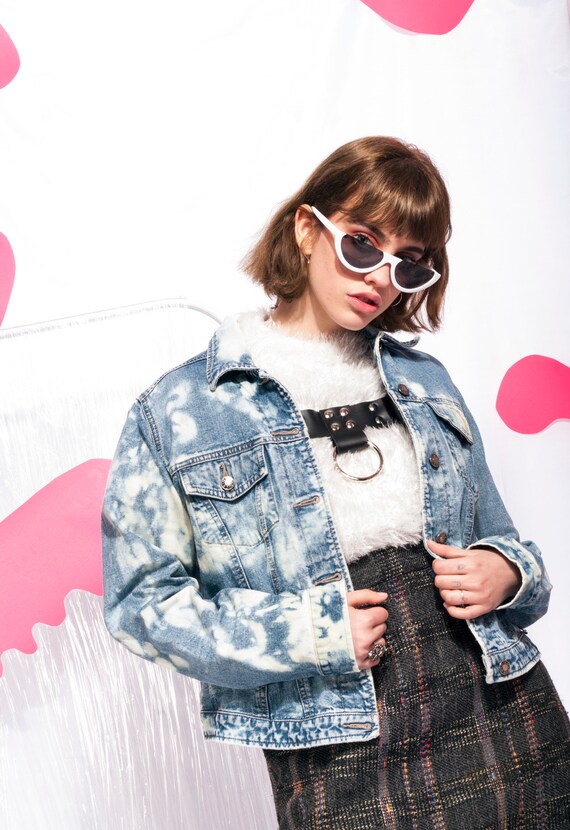 90s style denim jacket