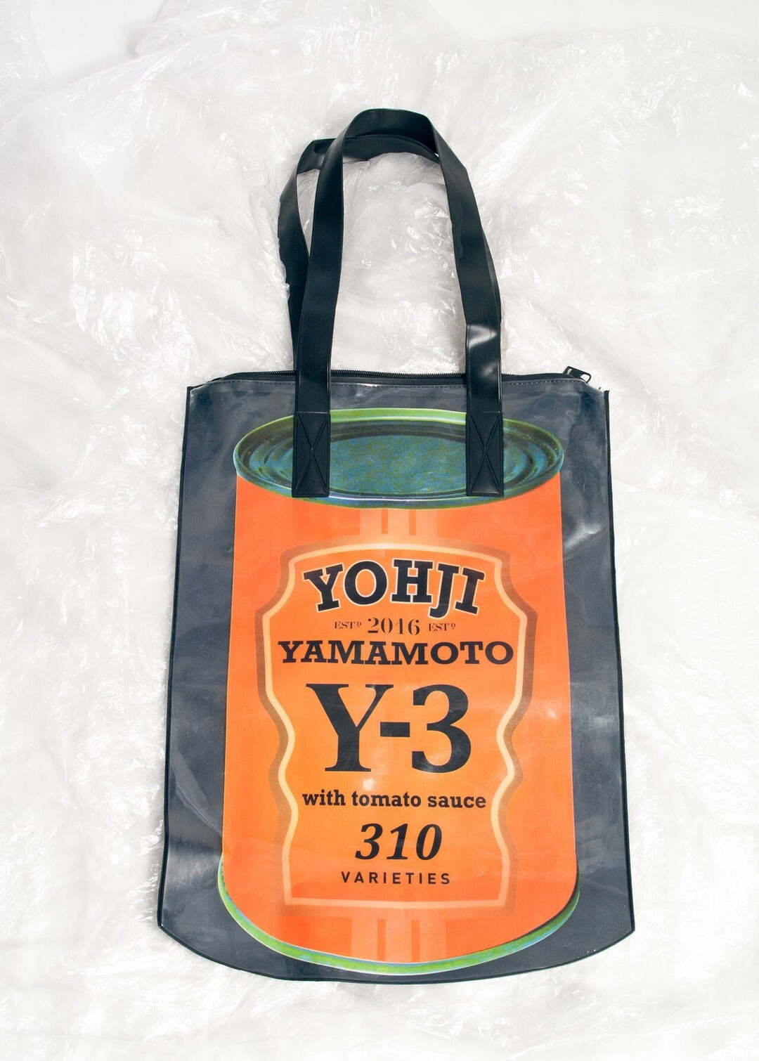 Yohji Yamamoto Bag Y2K Tomato Sauce Plastic Tote 2000s Designer Y 