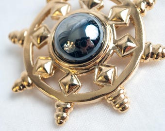 David Andersen - Norway Sterling and Guilloché Enamel Brooch