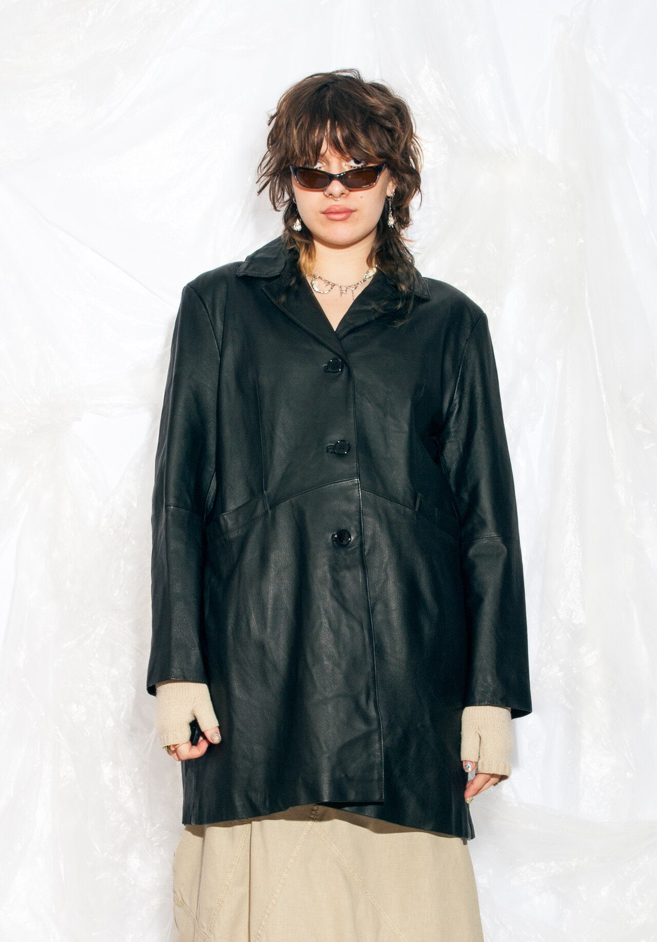 ジャケット・アウター 00s archive multiple buttons p coat y2k ジャケット・アウター 00s archive multiple buttons p coat y2k