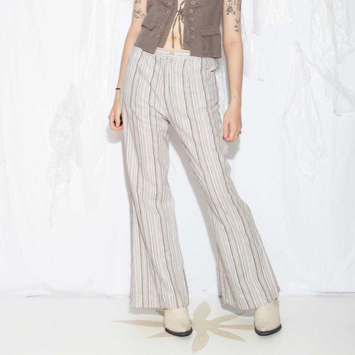 パンツ used stripe flare slacks il_340x270.4578485168_dbd1.jpg