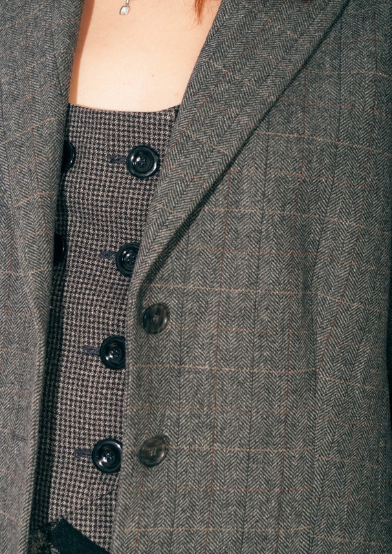 Vintage Preppy Fleece-Lined Wool Blend Short Coat main image 1