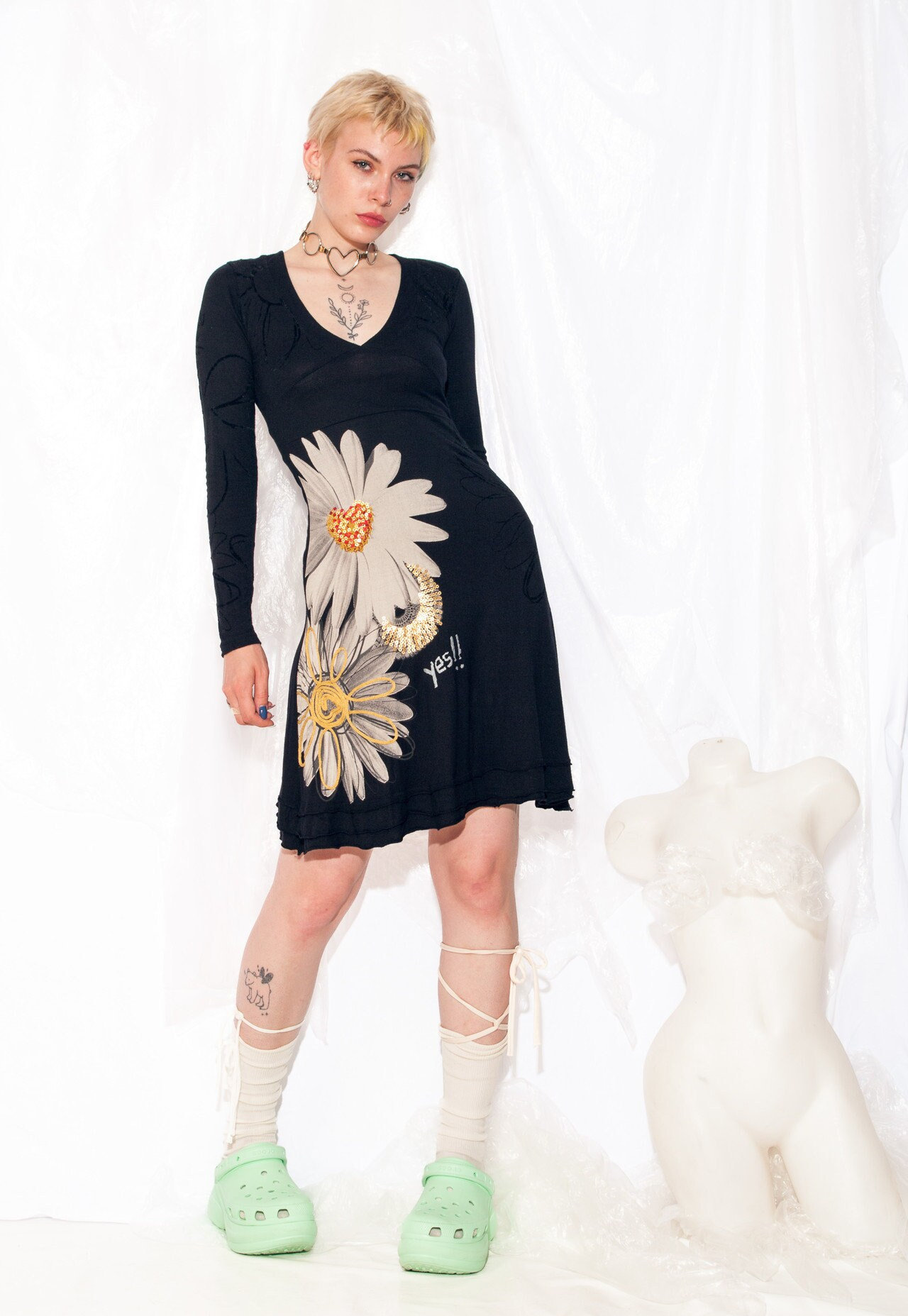 Vestido pareo encajes de mujer I