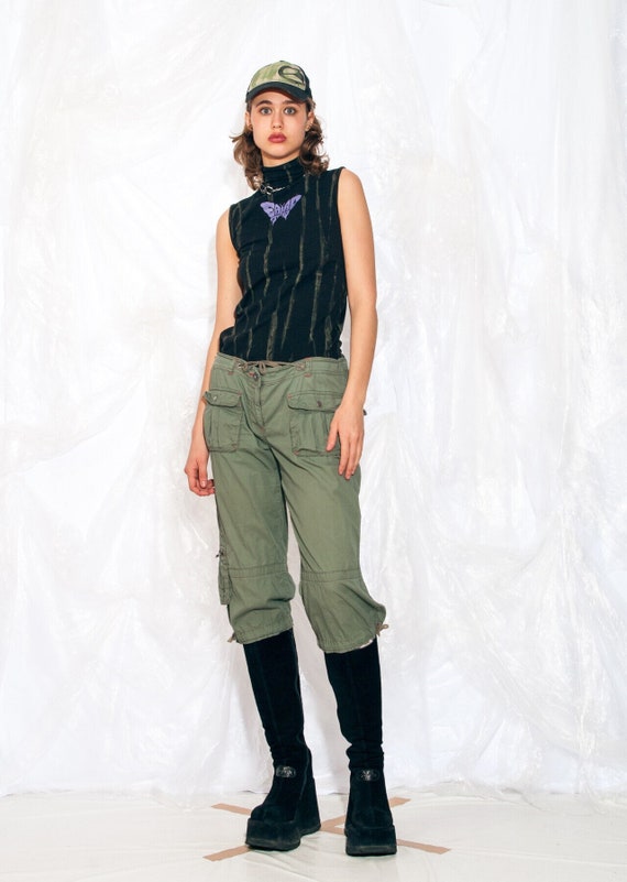パンツ y2k parachute flare cargo pants 2000's Amazon.com: Parachute Pants Woman Drawstring Elastic High Waisted