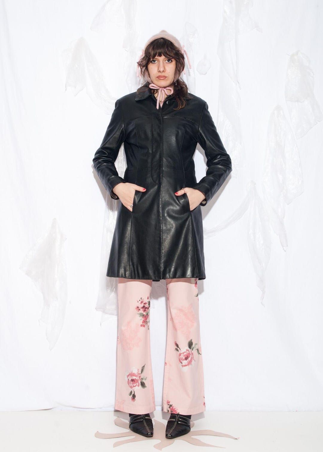 Vintage 90s Leather Coat in Black by Brando - 1990s Matrix
