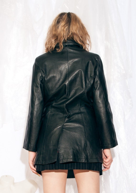 美品　real leather reversiable coat y2k UMR Vintage Y2K Grunge Punk Spiked / Studded Biker Leather