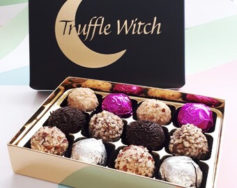 Belgian Chocolate Truffle Selection: Gourmet Gift Box (No Alcohol)