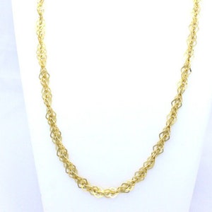 Vintage, silver chain, Gold-plated on sterling silver necklace