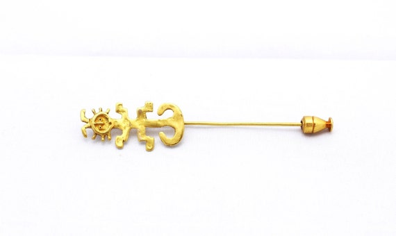  Pre-Columbian 24k Gold Plated Lapel Pin, Ancient Aliens  Columbian Airplane Gold Lapel Pin, Gold Lapel Pin Unisex Jewelry, Quimbaya Lapel Pin, Plane Lapel Pin