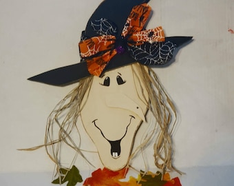 Witch face door hanger , door hanger, halloween,  witch, witch head, Halloween door hanger, witch door hanger, Halloween witch