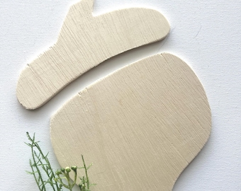 Wooden Acorn,  Cutout Kit, DIY,  Fall Decor, wood kit