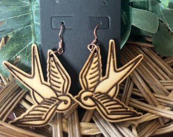 pendientes de pájaro, joyas de pájaro, joyas de pájaro, joyería