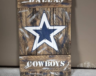 Sports plaque, plaque, Dallas cowboys, rustic plaque,  sports,