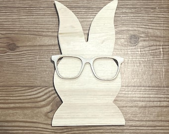 Recorte, recorte de conejito, pascua, recorte de madera,