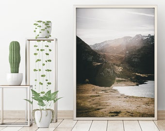 Mountain lake - Modern  - Mountain Poster - Mountain Lake Print - Landscape Photography - Nature Print - Modern print  #10N