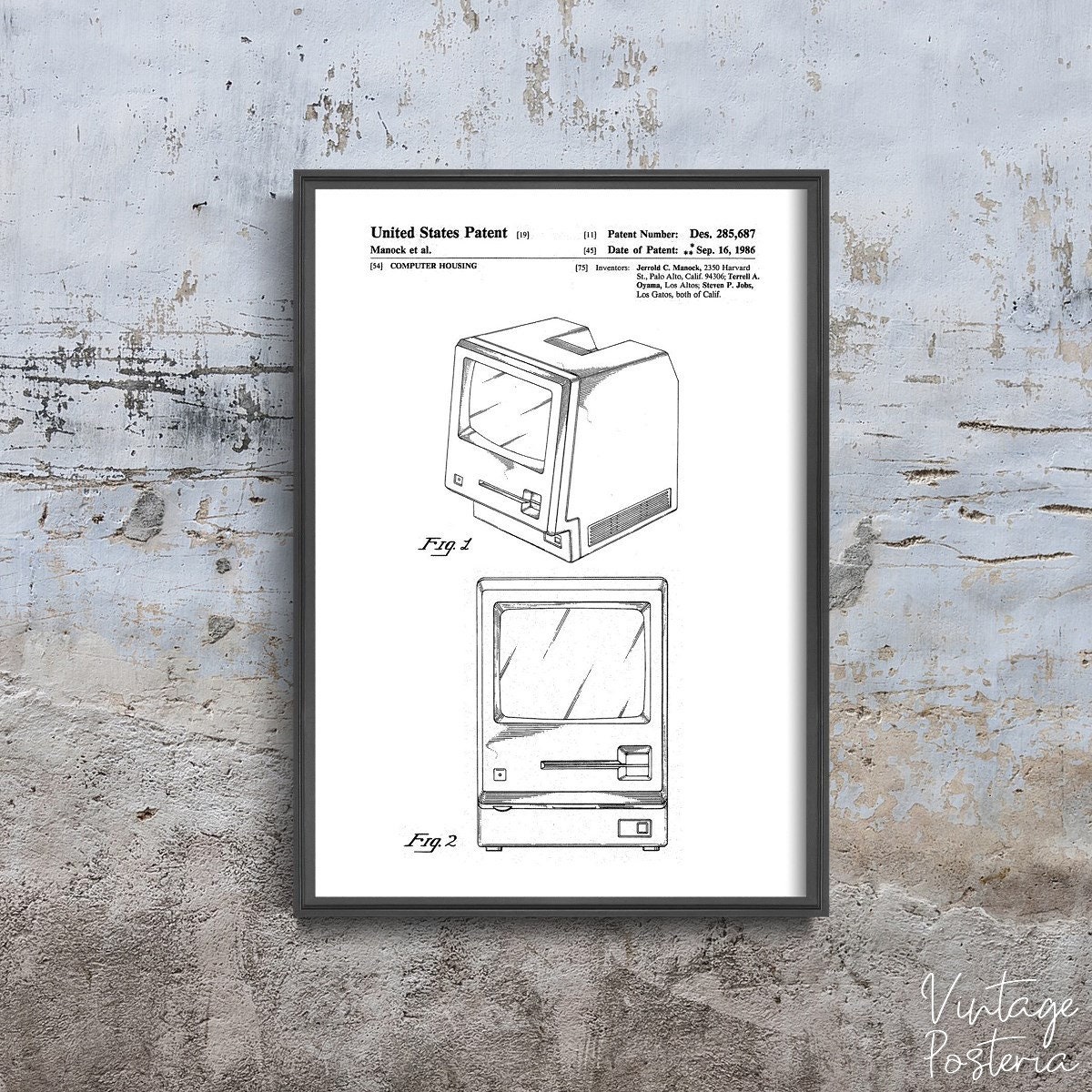 Eraser Shield Vintage Patent Hand Drawing Art Print by PatentDrawings