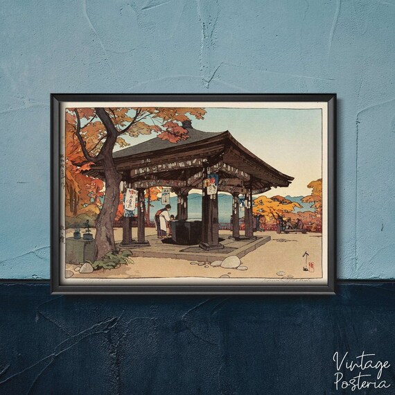Japan Art Hiroshi Yoshida Ukiyoe Aesthetic Wall Hangings Etsy