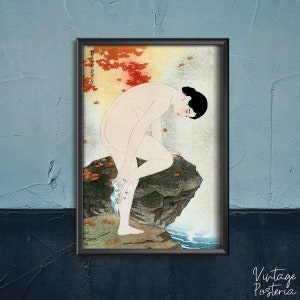 The Fragrance Of a Bath Ito Shinsui Ukiyo-e , Artistic Poster, Kawase Hasui Print, Japanese Art #567