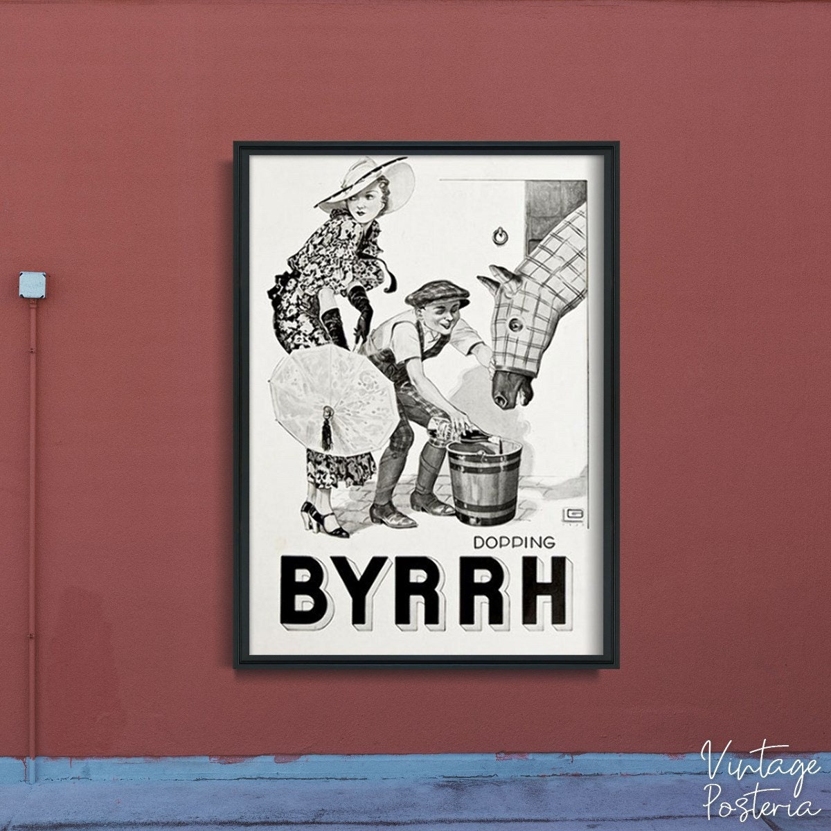 BYRRH アートポスター 南フランスの飲み物 Byrrh プリント レトロ ポスター、レトロな壁飾り