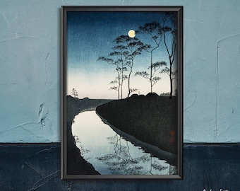 Japanischer Kunstdruck Dusk von Koho Shoda Retro Poster, Malerei Druck, japanisch, Ukiyo und #1098