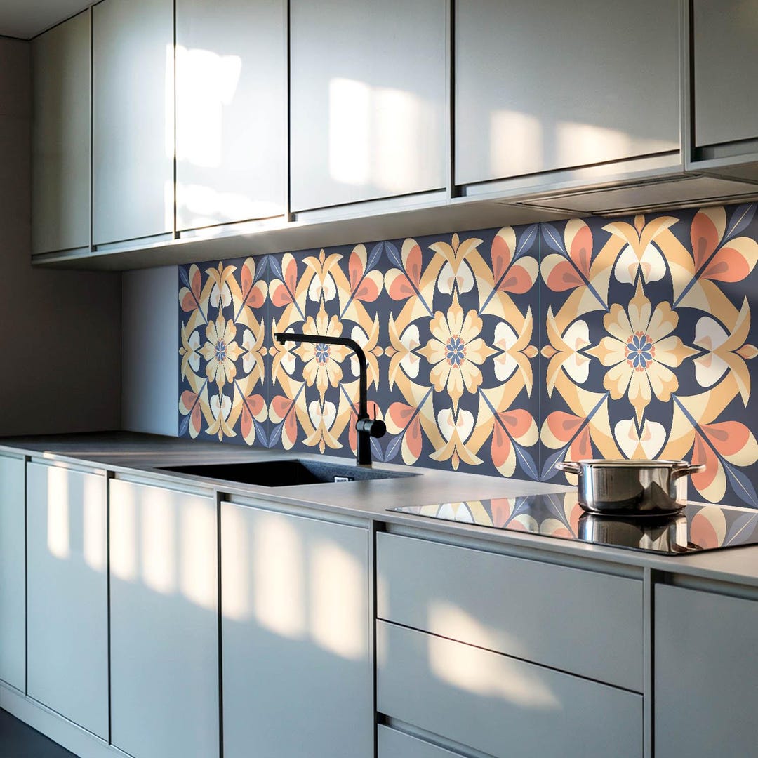 Sticker Decorative Panel Mandala Panel Stickers, Creamy Peel and Stick Panels, Splashback Panel ...