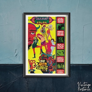 Impression de film de qualité artistique, affiche rétro des mangeurs d'acides, motif rétro, affiche publicitaire, vieux film, tenture murale #62