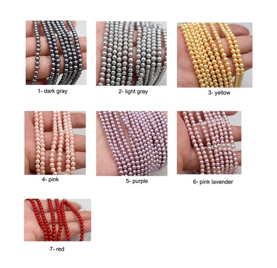 3/4/5/6mm round pearls, freshwater round loose pearl, no hole undrilled  natural white pearl beads, small pearl beads, AA+, 1pcs