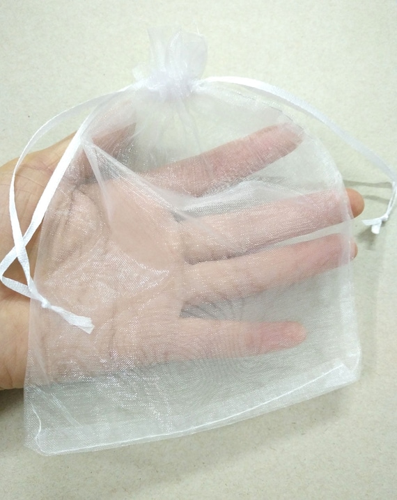 Clear organza bags new arrivals