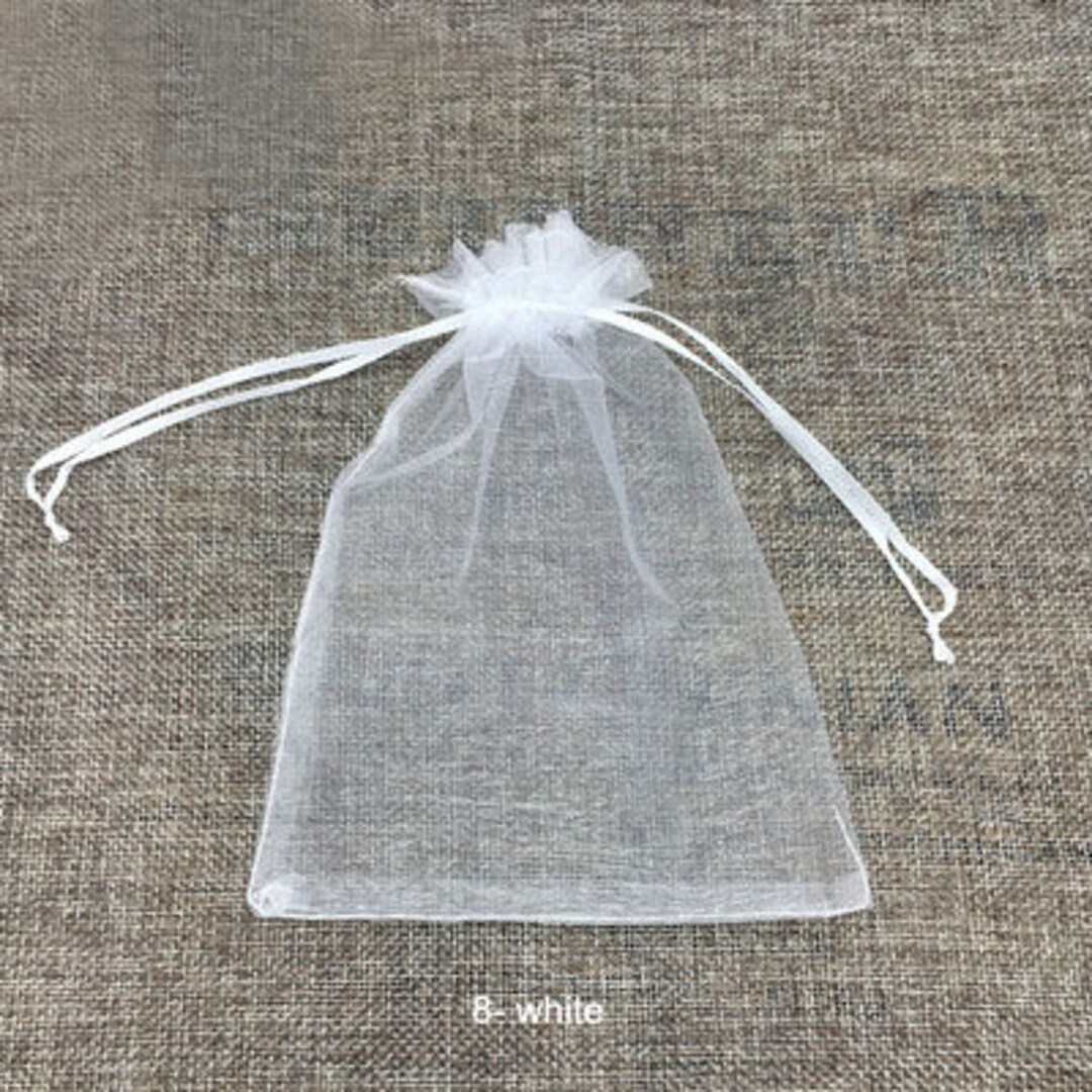 10 bolsas de organza transparentes, tela pura de 12x8 pulgadas favor bolsas  blancas bolsa 30x20cm -  México