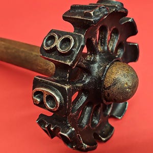 Antic Wood Log Marking Tool Hammer