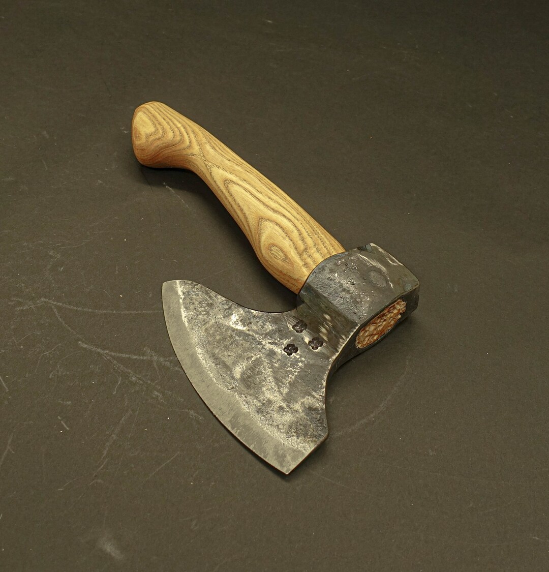 Hand Broad Hewing Axe With Sign Etsy