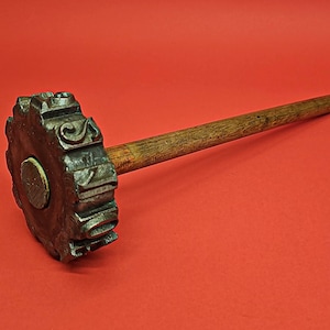 Antic Wood Log Marking Tool Hammer