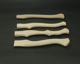 lot of 4 - 15" Single Bit Hickory Axe Handle