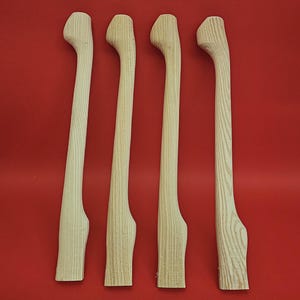 Lot of 4 pcs 19,7&quot; ( 500 mm ) Replacement Axe Handle blank, hand Crafted