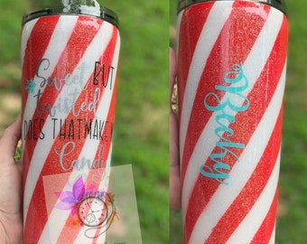 Christmas Candy Cane Tumbler