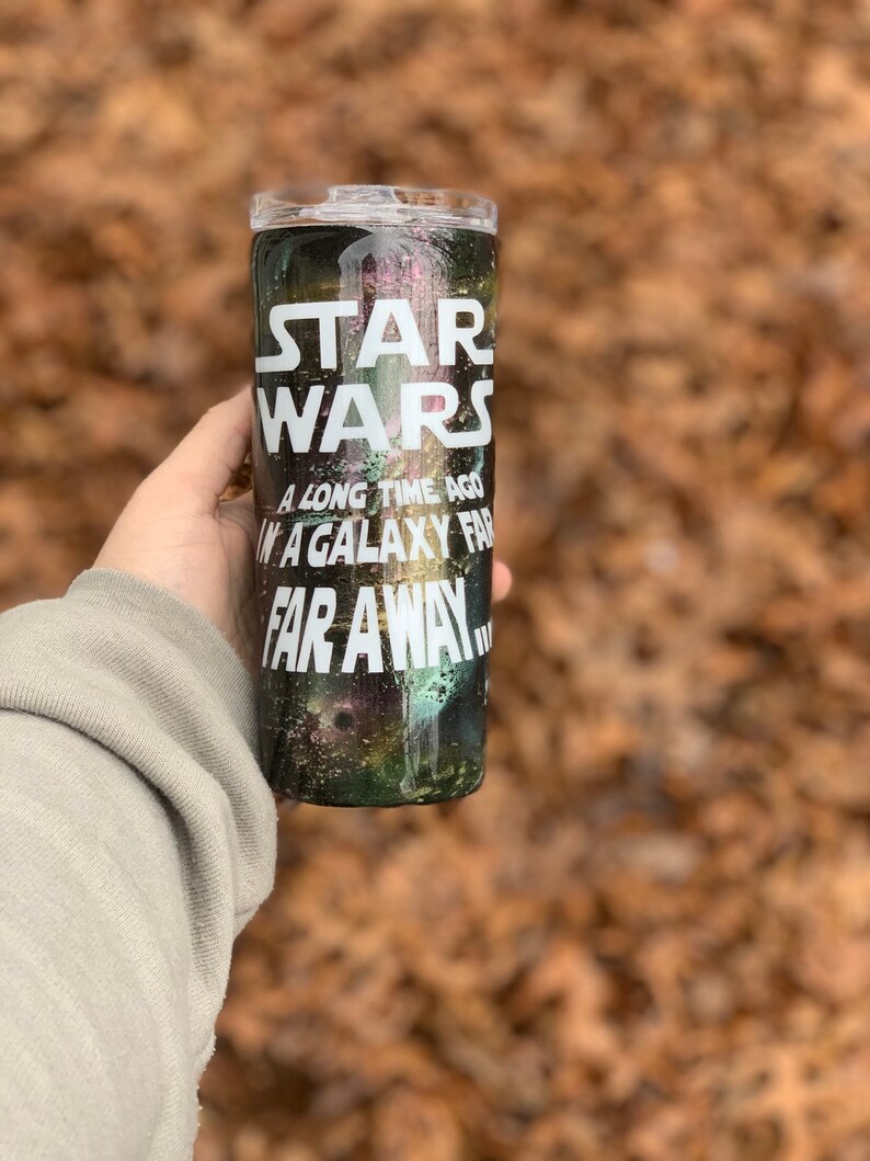 Glow in the dark Star Wars galxay tumbler