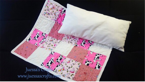 dolls quilt and pillow set