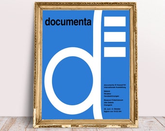Exhibition Poster Documenta III 1964 Edited Museum Poster.