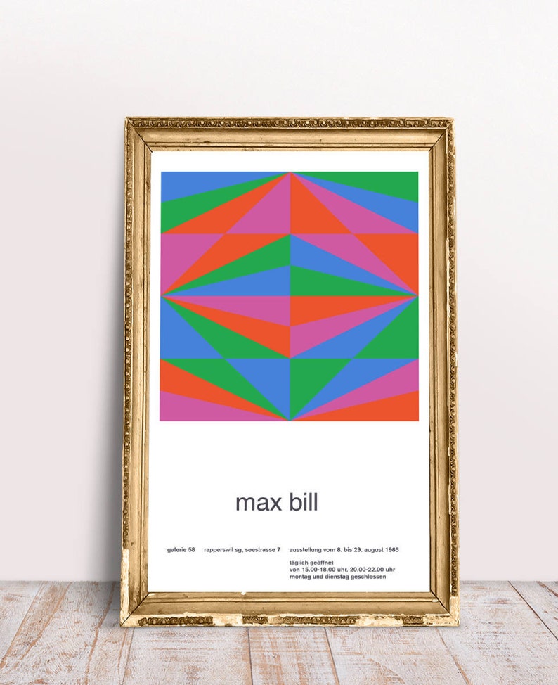Exhibition Poster Max Bill 1965 Edited.
