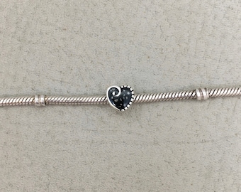 Heart Slide Charm, Ashes Jewelry