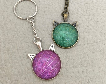 Kitty Ears Ornament or Keychain