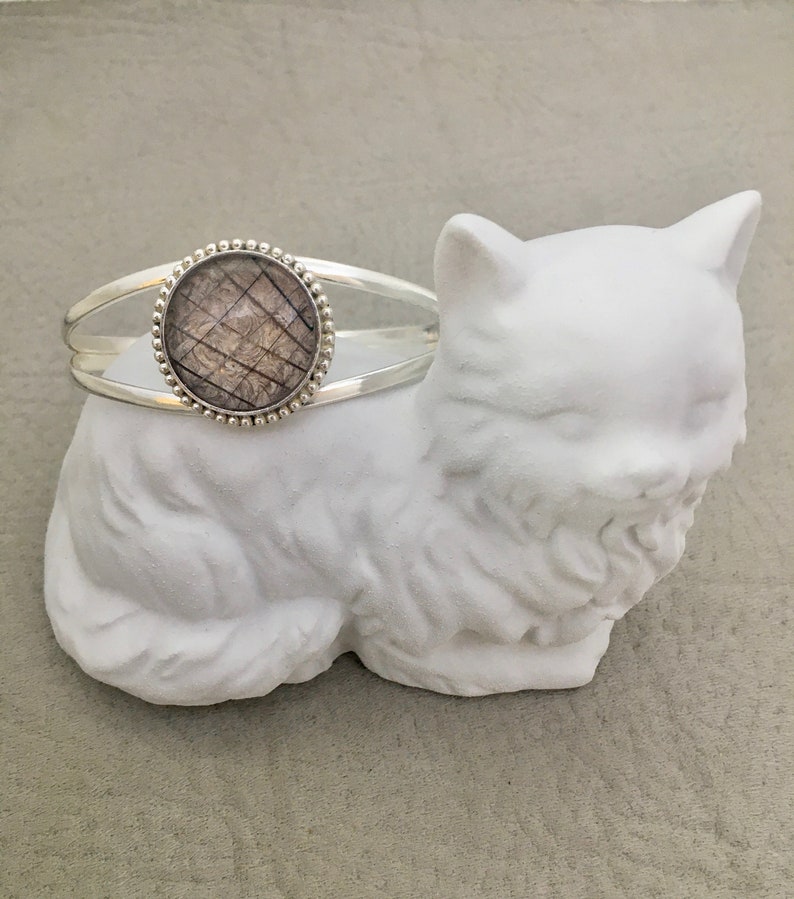 Sterling Whisker Bangles, Fur and Ashes, Whisker Jewelry image 9