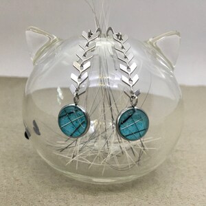 Chevron Dangles, Stainless Steel whisker Jewels